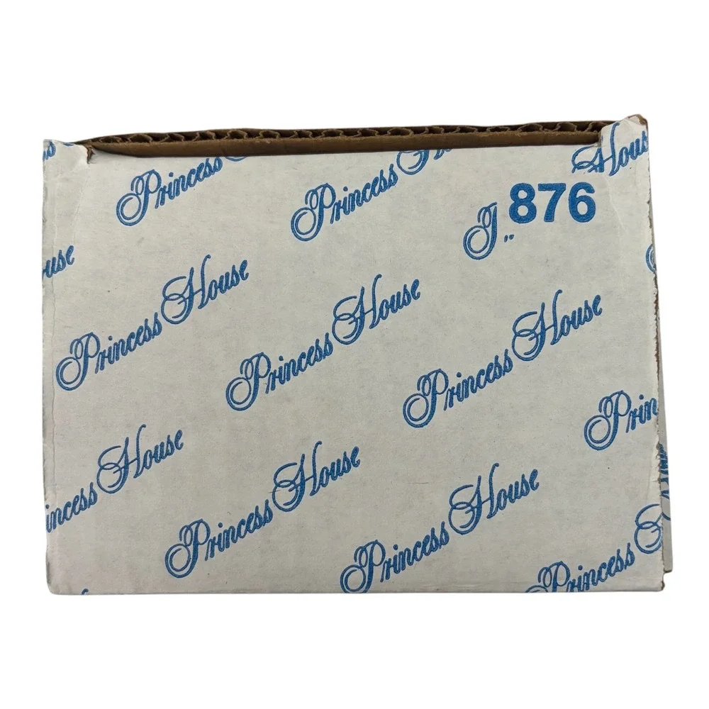 Vintage Princess House 876 Lead Crystal Coasters Set 6 Original Box USA 24% Lead